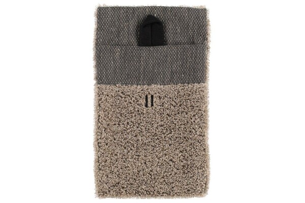 RENTO Masážní žínka 14x24cm (len) - černá