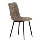 Jídelní židle, hnědá, látka vintage, CT-281 BR3