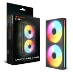 COUGAR Unity240-FB černá / Ventilátor / 120 mm / 2 ks / ARGB / PWM / 49 CFM / 1600 RPM (CF-UN240RB-RGB)