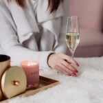 Bella Rose Sklenice Prosecco Queen, zlatá barva, čirá barva, sklo, 250 ml