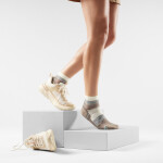 Dámské merino turistické ponožky SMARTWOOL Women's Hike Light Cushion Margarita Ank, Natural velikost: 34-37 (S)