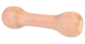 TRIXIE Aportovací činka oblá dřevo 250g / Hračka pro psy / 21 cm / Béžová (G14-3221)