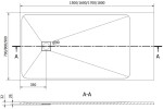 MEXEN - Bert obdélníková sprchová vanička SMC 160 x 70, černá 4K707016