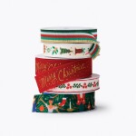 Rifle Paper Co. Vánoční stuhy Holiday – set 5 ks, multi barva, textil