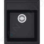 Franke Tectonitový dřez SID 610-40, 43x53 cm, černá 114.0503.041