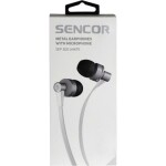 SENCOR SEP 300 MIC bílá / Sluchátka do uší / mikrofon / 3.5mm jack / 1.2m (8590669207480)