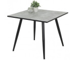 Čtvercový jídelní stůl Alena 90x90 cm, šedý beton