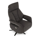 Relaxační křeslo, elektrické zabudované ovládání, hnědá, látka, TV-B3973 BR2