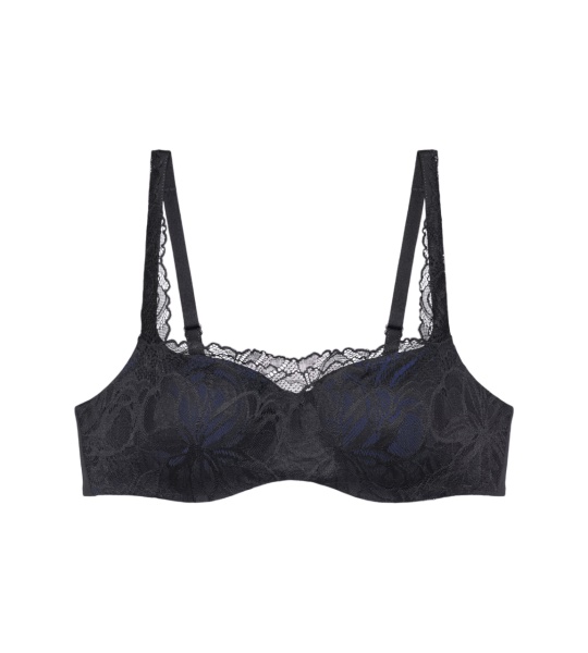 Dámská podprsenka Body Make-Up Illusion Lace Balconette - BLACK - černá 0004 - TRIUMPH BLACK 90B