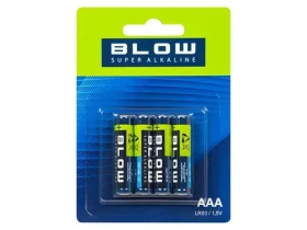 Alkalická baterie AAA LR03 Super Alkaline 4 ks / Baterie / Mikrotužková / Jednorázová (82-513#)