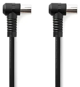 Nedis Koaxiální kabel černá / IEC Zástrčka - Zásuvka / 120 dB / 75 Ohm / 4x Stíněný / 3 m / PVC (CSGL40120BK30)