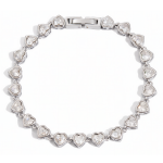 ELENYS Valena Silver – náramek z prémiové oceli Délka náramku: 17,5 cm