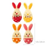 Čokoládová dekorace Vajíčka se zajíčky 12 ks