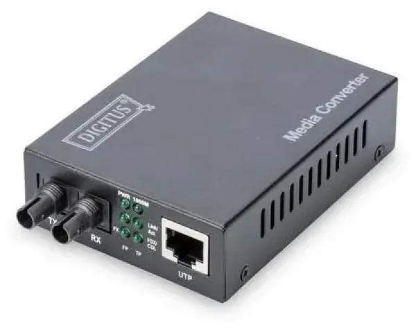 Digitus DN-82110-1 / Mediakonvertor / Gigabit Ethernet / RJ45-ST Multimode / dosah 500 m (DN-82110-1)