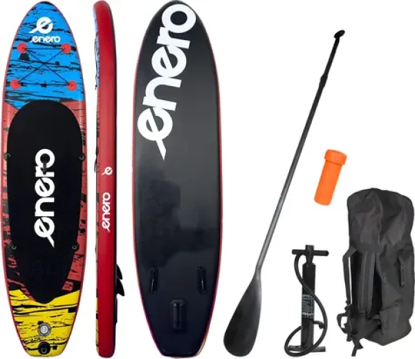 ENERO Paddleboard 300x76x15 cm / Nafukovací / Sada s pádlem / Nosnost 115 kg (1030760)
