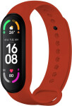 FIXED Silicone Strap pro Xiaomi Band 7/ Mi Band 6/ Mi Band 5, červený FIXSSTB-989-RD