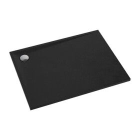 OMNIRES - STONE obdélníková sprchová vanička s kamennou strukturou, 90 x 120 cm černá mat /BLM/ STONE90/120BL
