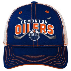 Outerstuff Dětská Kšiltovka Edmonton Oilers Lockup Meshback Adjustable