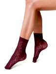 Dámské ponožky Veneziana Rosa Stile bordeaux univerzální