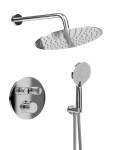 SAPHO - SMART SELECT podomítkový sprchový set s termostatickou baterií, 2 výstupy, vyústění, chrom RP032-01