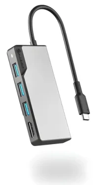 Alogic Fusion Core Space Gray / USB hub / USB-C / 5 portů (UCFUHDV2-SGR)