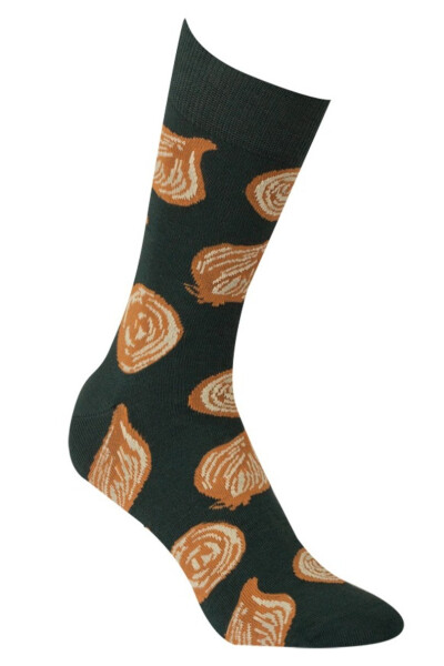 Vzorované pánské ponožky PERFECT MAN-CASUAL zelená 39/41