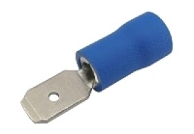 Konektor faston 4.8mm, vodič 1.5-2.5mm modrý