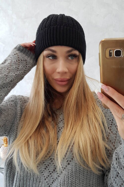 Tenká čepice Veronica K249 černá UNI
