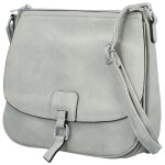 Trendy dámská koženková crossbody kabelka Samira, šedá