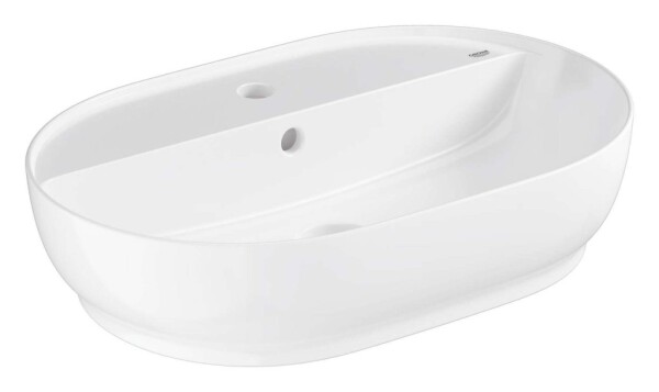 GROHE - Essence Umyvadlo na desku, 60x40 cm, s přepadem, s otvorem pro baterii, alpská bílá 103569SH00
