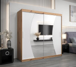 Šatní skříň Abi W0 Barva korpusu: Dub Sonoma, Rozměry: 200 cm, Dveře: Dub sonoma