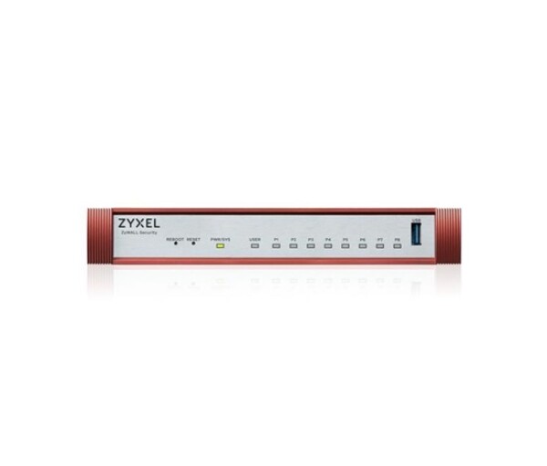 Zyxel USG FLEX 100H Series, 8 Gigabit user-definable ports, 1*USB with 1 YR Gold Security Pack EDF_1010876