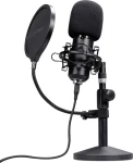 Trust GXT269 Emita II černá / Mikrofon / kondenzátorový / stolní stojan / USB / 2,5 m (25769)