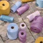 Ib Laursen Bavlněný provázek Pink/White 100 m, růžová barva, textil
