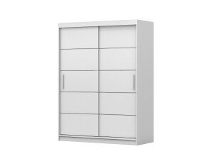 Šatní skříň Vista 06 Barva korpusu: Bílá, Rozměry: 150 cm, Dveře: Bílé