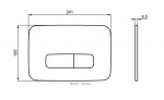 IDEAL STANDARD - Oleas Ovládání splachování, černá R0123A6