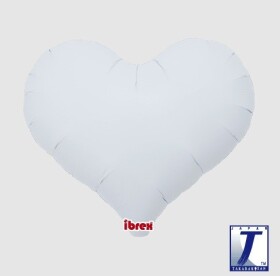 Balónek srdce bílé 45 cm Balónek srdce bílé 45 cm