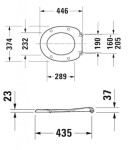 DURAVIT - Duraplus WC sedátko, bílá 0064200000