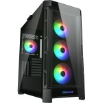 Cougar Duoface PRO RGB černá / PC skříň / ATX / micro-ATX / mini-ITX / RGB / průhledná bočnice / bez zdroje (CGR-DUOFACE PRO RGB)