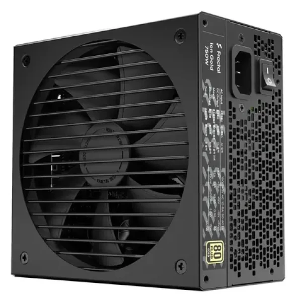 Fractal Design Ion 3 Gold 750W černá / Napájecí zdroj / ATX 3.1 / 80PLUS Gold / modulární kabely / aktivní PFC (FD-P-IA3G-750)
