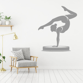 Samolepka Moderní gymnastika Barva: šedá, Velikost: 60 x 50 cm