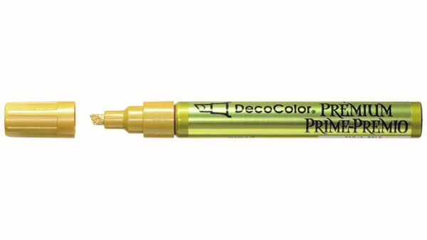 Marvy Lakový popisovač Deco Color premium 350-S silný - zlatý lesklý