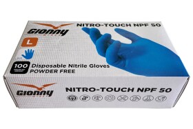 Jednorázové nitrilové rukavice Payper NITRO-TOUCH NPF 50 velikost L S00283017108000L-B