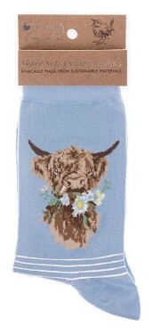 Dámské ponožky Wrendale Designs Daisy Coo - Kráva