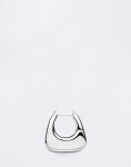 Maria Black Tote Huggie Silver PAIR Silver