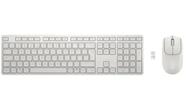 HP 490C Multi-Device Mouse Keyboard bílá / bezdrátová klávesnice s myší / USB / Bluetooth (BE1M5AA#BCM)