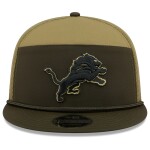 New Era Pánská kšiltovka Detroit Lions NFL 2025 Salute to Service 9FIFTY Split Panel Trucker Snapback