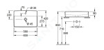 VILLEROY & BOCH - Memento 2.0 Umyvadlo na desku 600x420 mm, s přepadem, otvor pro baterii, alpská bílá 4A076001