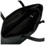 Módní dámská koženková kabelka na rameno Avery, černá