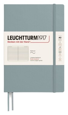 Zápisník Leuchtturm1917 A5 měkké desky Dove linkovaný